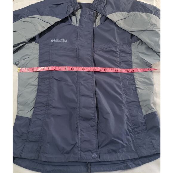 Columbia Core Interchange Jacket Women’s Size Large Blue  Windbreaker Shell Only - Picture 10 of 15